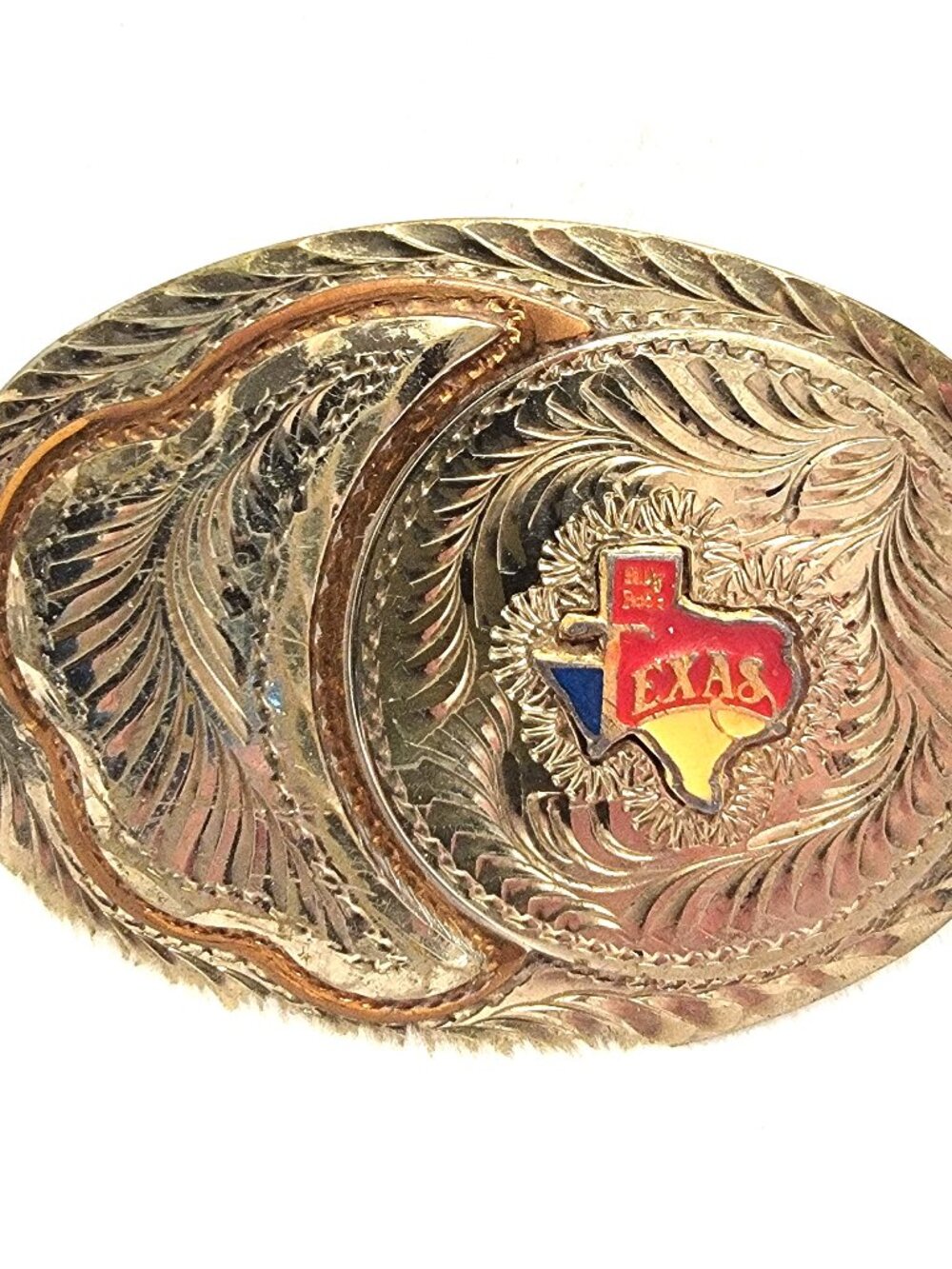 Vintage Wil-Aren Originals Belt Buckle With Bill Bob Texas Emblem - Picture 3 of 5